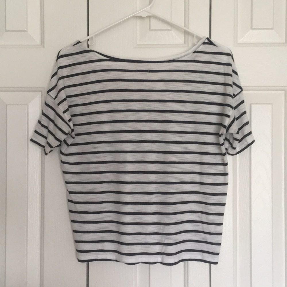 Aerie Stripe Cozy Pocket Tee - Picture 2 of 4